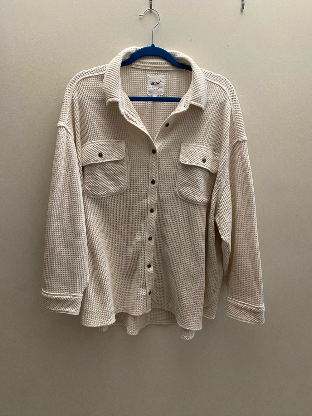 aerie Waffle Lumber Jane shirt - Picture 2 of 8